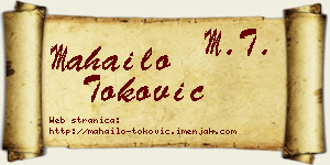 Mahailo Toković vizit kartica